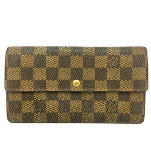 Louis Vuitton Porte-Feuille Sarah Damier Ebene Long Bifold Wallet 11575